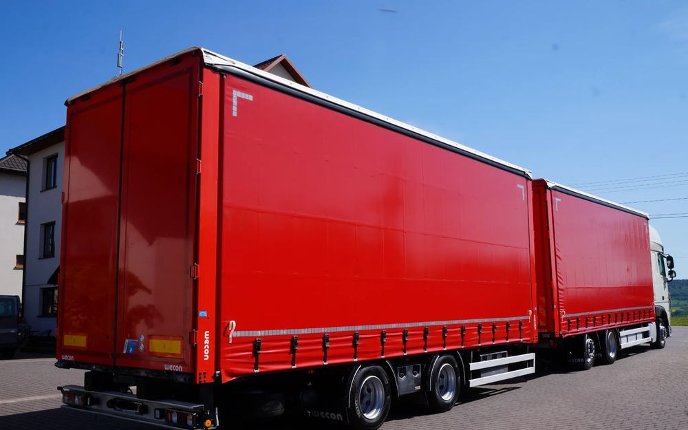DAF XF 480 EURO 6 ZESTAW TANDEM PRZEJAZDOWY 120 M3 7,8 M + 7,8 M WECON - Curtain side truck: picture 4 DAF XF 480 EURO 6 ZESTAW TANDEM PRZEJAZDOWY 120 M3 7,8 M + 7,8 M WECON - Curtain side truck: picture 4