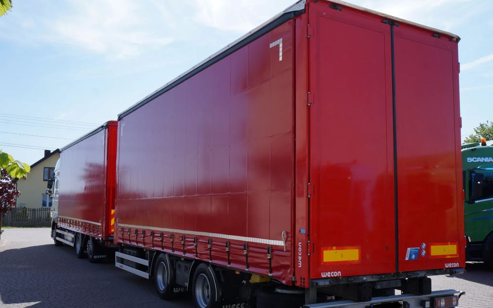 DAF XF 480 EURO 6 ZESTAW TANDEM PRZEJAZDOWY 120 M3 7,8 M + 7,8 M WECON - Curtain side truck: picture 3 DAF XF 480 EURO 6 ZESTAW TANDEM PRZEJAZDOWY 120 M3 7,8 M + 7,8 M WECON - Curtain side truck: picture 3