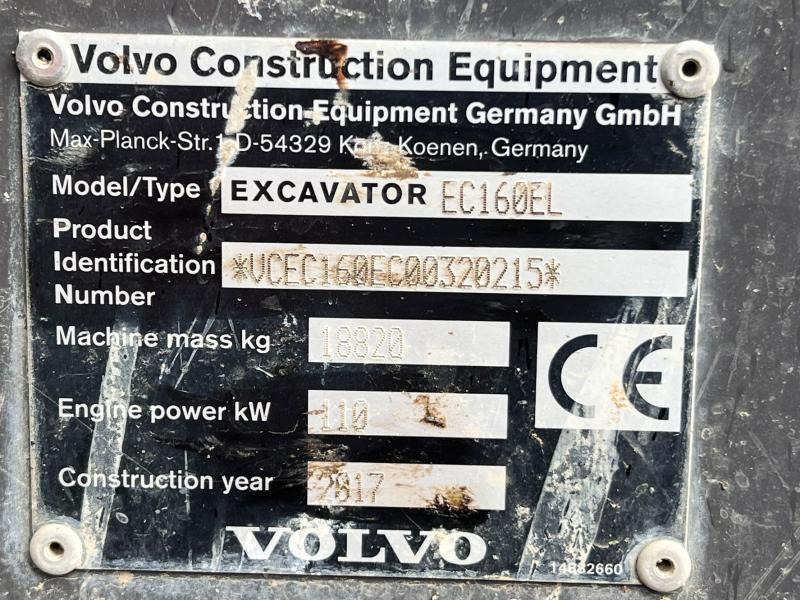 Crawler excavator Volvo EC160EL PELLE 19T: picture 22 Crawler excavator Volvo EC160EL PELLE 19T: picture 22