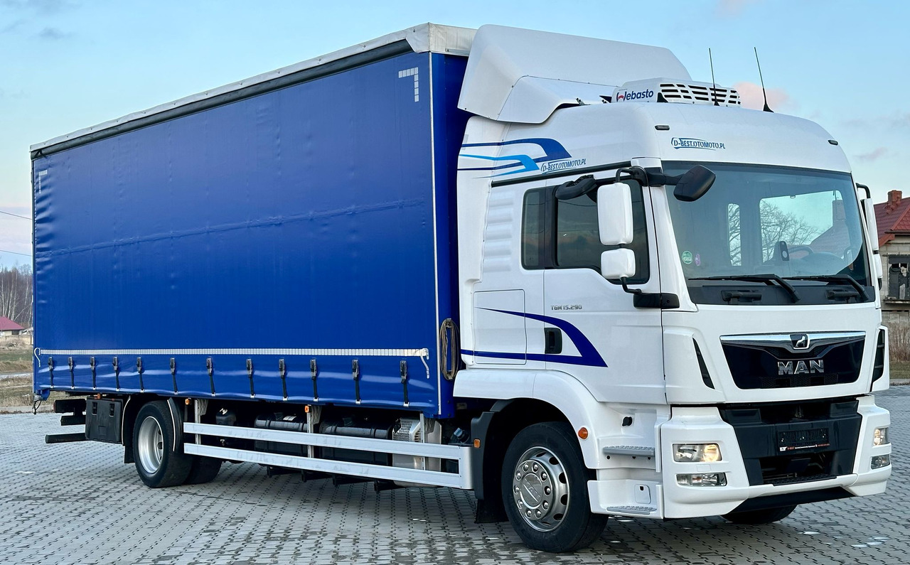 MAN TGM 15.290 / FIRANKA / 20 EUROPALET / AUTOMAT / SYPIALKA / DMC 16 T / 8 400 KG ŁADOWNOŚĆ - Curtain side truck: picture 1 MAN TGM 15.290 / FIRANKA / 20 EUROPALET / AUTOMAT / SYPIALKA / DMC 16 T / 8 400 KG ŁADOWNOŚĆ - Curtain side truck: picture 1