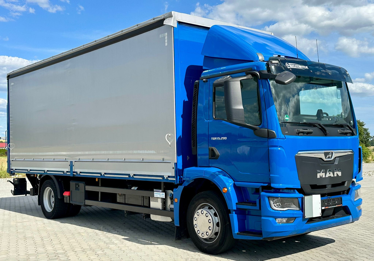 MAN TGM 15.290 / FIRANKA / WINDA / AUTOMAT / 2021 ROK / 18 EUROPALET / 15 T DMC - Curtain side truck: picture 1 MAN TGM 15.290 / FIRANKA / WINDA / AUTOMAT / 2021 ROK / 18 EUROPALET / 15 T DMC - Curtain side truck: picture 1