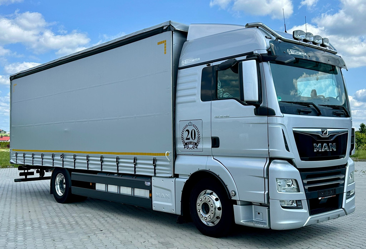 MAN TGX 18.460 / FIRANKA / 20 EUROPALET / ALUSY / SKÓRY / 260 TYS KM / 2019 ROK / Z NIEMIEC - Curtain side truck: picture 1 MAN TGX 18.460 / FIRANKA / 20 EUROPALET / ALUSY / SKÓRY / 260 TYS KM / 2019 ROK / Z NIEMIEC - Curtain side truck: picture 1