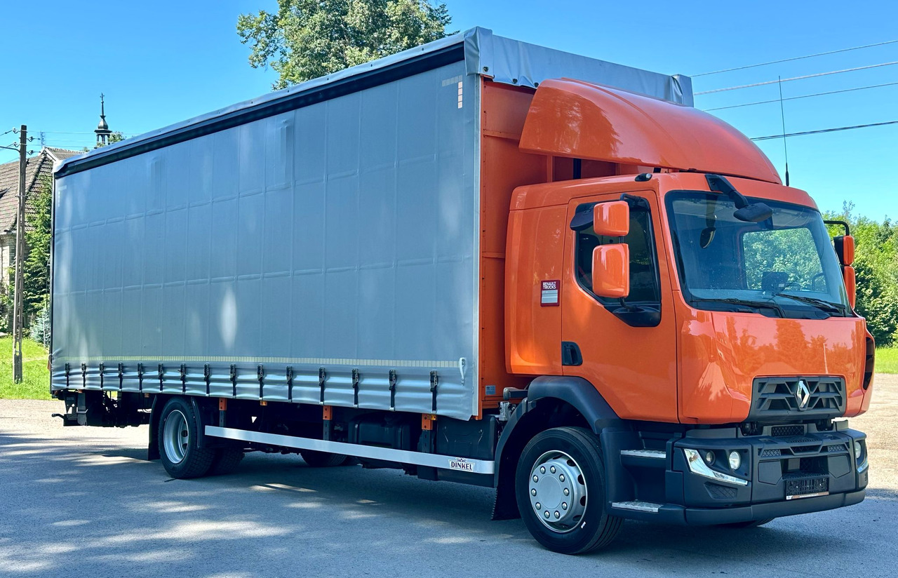RENAULT D 18 / 280 / FIRANKA / WINDA / 8.6 M DŁUGOŚCI / 21 EUROPALET / NOWE OPONY / ŁADOWNOŚĆ 9.380 KG / AUTOMAT / SERWISOWANA / SPROWADZONA - Curtain side truck: picture 1 RENAULT D 18 / 280 / FIRANKA / WINDA / 8.6 M DŁUGOŚCI / 21 EUROPALET / NOWE OPONY / ŁADOWNOŚĆ 9.380 KG / AUTOMAT / SERWISOWANA / SPROWADZONA - Curtain side truck: picture 1