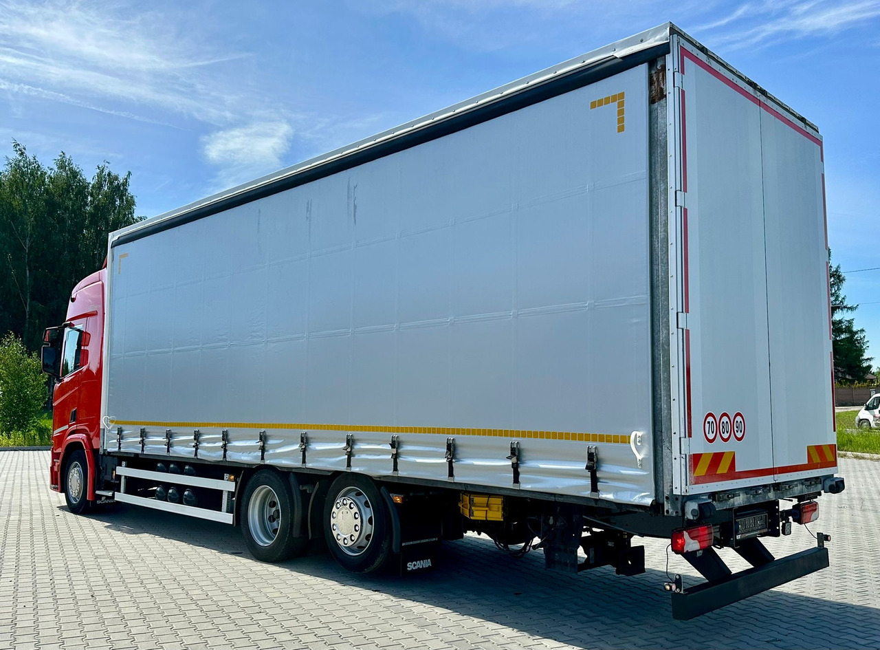 SCANIA R410 / FIRANKA / 21 EUROPALET / 8.5 M DŁUGOŚCI / 6x2 / PODWIESZA - Curtain side truck: picture 3 SCANIA R410 / FIRANKA / 21 EUROPALET / 8.5 M DŁUGOŚCI / 6x2 / PODWIESZA - Curtain side truck: picture 3