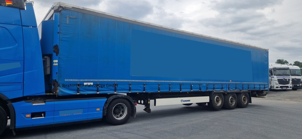Krone SD Deutscher Auflieger, Pritsche Plane Edscha - Curtainsider semi-trailer: picture 1 Krone SD Deutscher Auflieger, Pritsche Plane Edscha - Curtainsider semi-trailer: picture 1