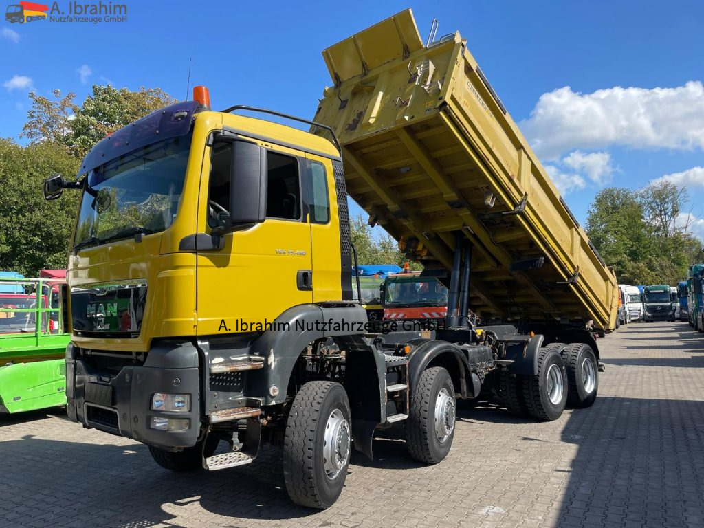 MAN TGS 35.480 3-Seiten Meiller | Bordmatik | 8x8 | Blatt Blatt | 3 Pedals - Tipper: picture 1 MAN TGS 35.480 3-Seiten Meiller | Bordmatik | 8x8 | Blatt Blatt | 3 Pedals - Tipper: picture 1
