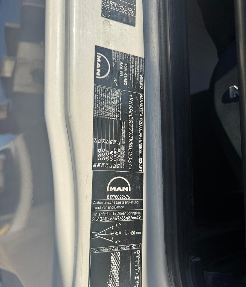 Tipper RIBALTABILE MAN TGA 41.480 (8X4): picture 27 Tipper RIBALTABILE MAN TGA 41.480 (8X4): picture 27