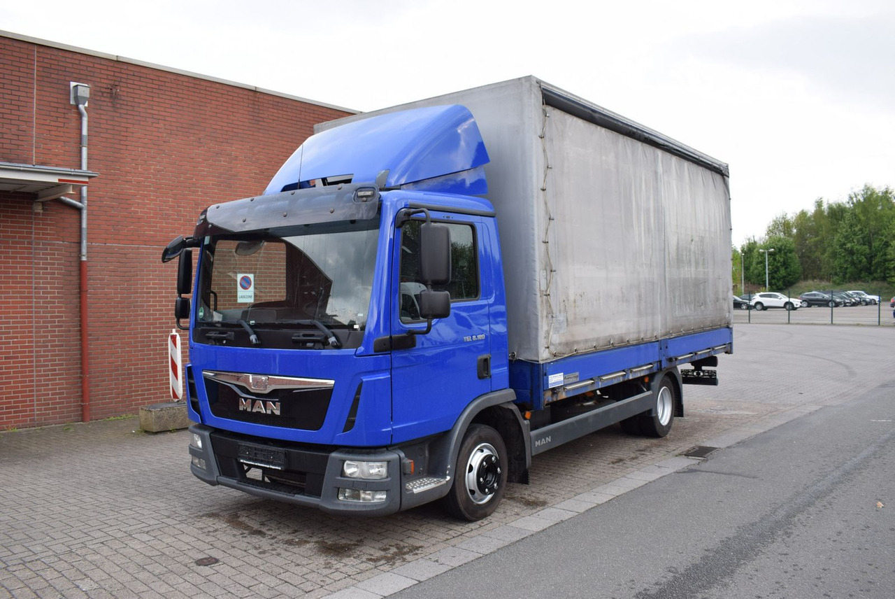 MAN TGL 8.180 Pritsche Schiebeplane Klima 3-Sitzer - Curtain side van: picture 1 MAN TGL 8.180 Pritsche Schiebeplane Klima 3-Sitzer - Curtain side van: picture 1