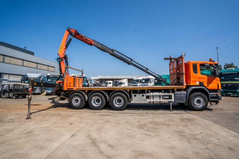 Scania P 410 + PALFINGER PK22002/5 EXT. - Dropside/ Flatbed truck, Crane truck: picture 3 Scania P 410 + PALFINGER PK22002/5 EXT. - Dropside/ Flatbed truck, Crane truck: picture 3
