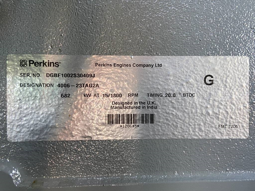New Generator set Perkins 4006-23TAG2A - 825 kVA Generator - DPX-19817: picture 11