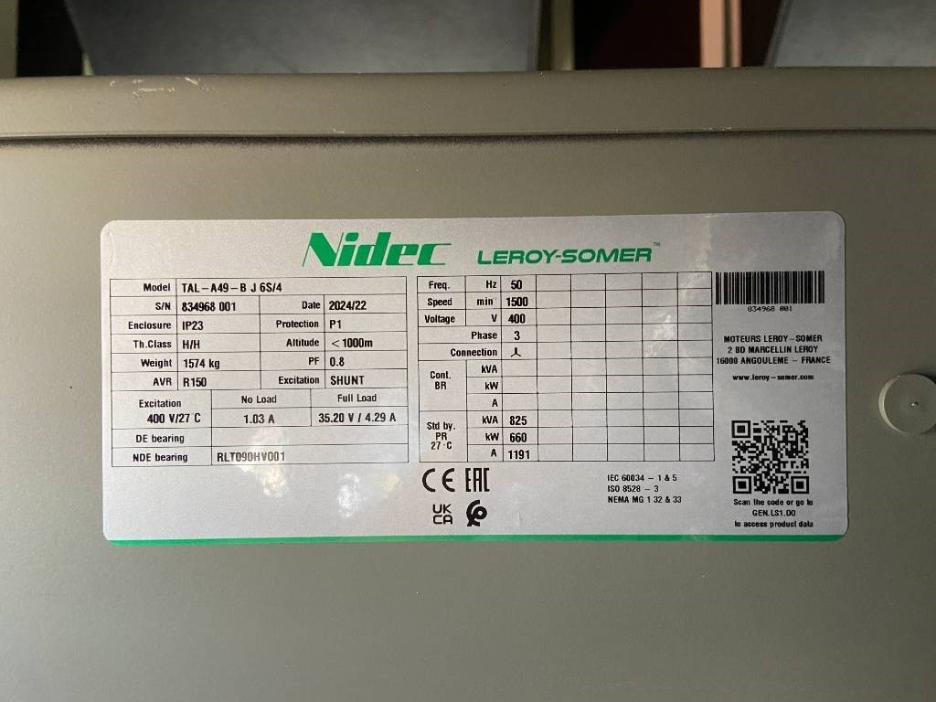 New Generator set Perkins 4006-23TAG2A - 825 kVA Generator - DPX-19817: picture 18
