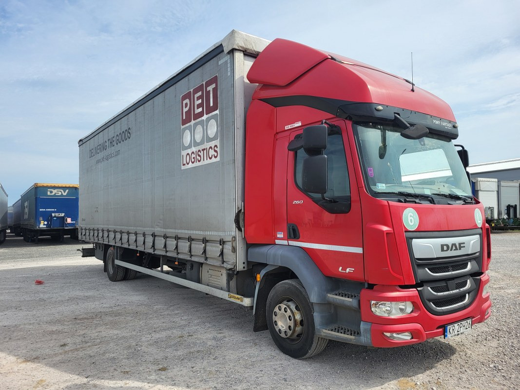DAF LF SOLÓWKA - Curtain side truck: picture 1 DAF LF SOLÓWKA - Curtain side truck: picture 1