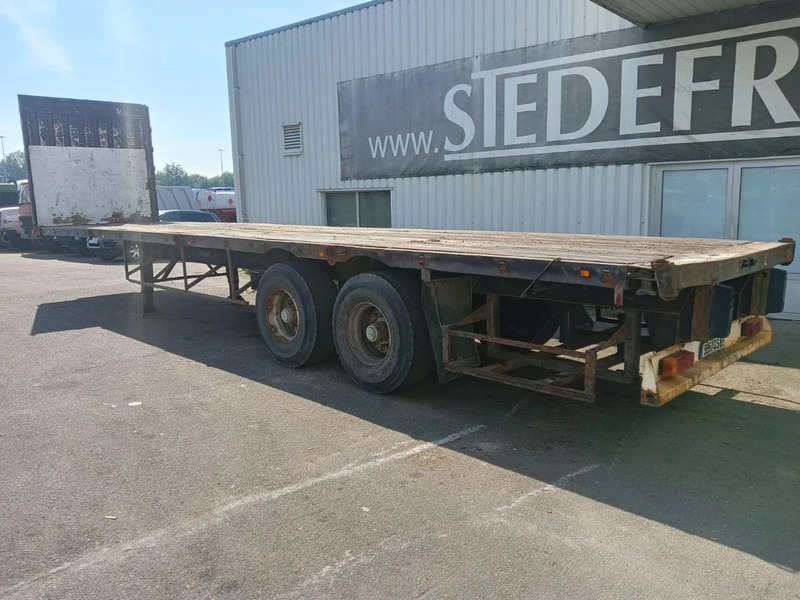 Dropside/ Flatbed semi-trailer Fruehauf 2 Axle Fruehauf , Flat trailer , Drum Brakes: picture 6