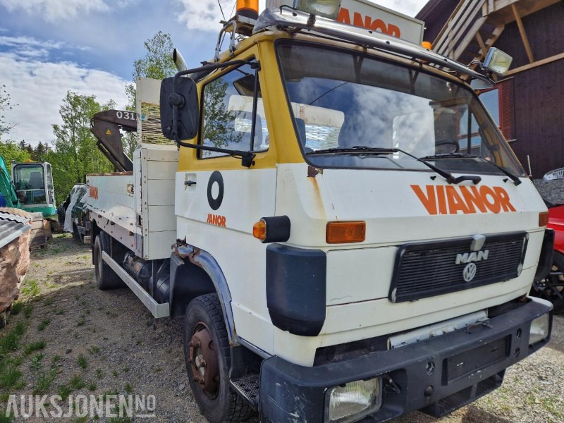 1992 MAN 8.150 F planbil med kran - Crane truck: picture 3 1992 MAN 8.150 F planbil med kran - Crane truck: picture 3