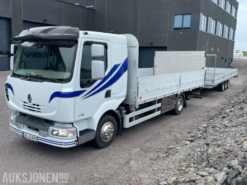 2007 RENAULT MIDLUM LASTEBIL - PLANBIL MED LIFT. KUN 95544 KM! - Dropside/ Flatbed truck: picture 1 2007 RENAULT MIDLUM LASTEBIL - PLANBIL MED LIFT. KUN 95544 KM! - Dropside/ Flatbed truck: picture 1