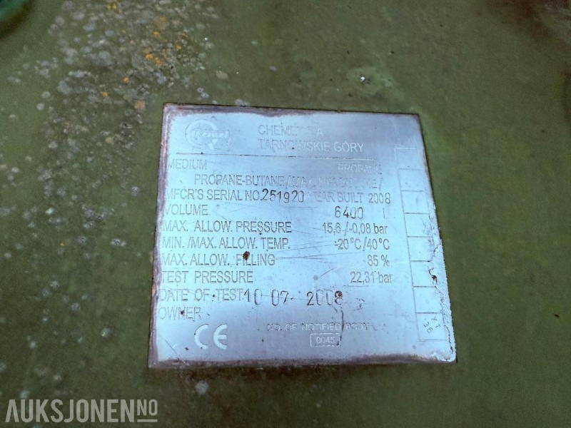 2008 LPG Propantank 6400 L - Construction equipment: picture 5 2008 LPG Propantank 6400 L - Construction equipment: picture 5