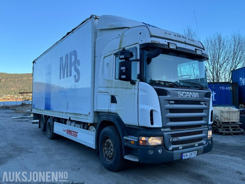 2008 Scania G420 - 6x2 - Full sideåpning - Bakløft - Opti cruise - Retarder Eu godkjent - Box truck: picture 3 2008 Scania G420 - 6x2 - Full sideåpning - Bakløft - Opti cruise - Retarder Eu godkjent - Box truck: picture 3