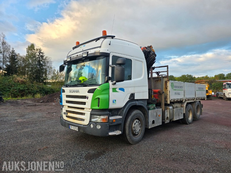 2011 Scania P-400 m/Palfinger PK26002-EH E stykkgodskran og klype - Euroklasse 5T - Leveres med ny EU Godkjenning - Crane truck: picture 1 2011 Scania P-400 m/Palfinger PK26002-EH E stykkgodskran og klype - Euroklasse 5T - Leveres med ny EU Godkjenning - Crane truck: picture 1