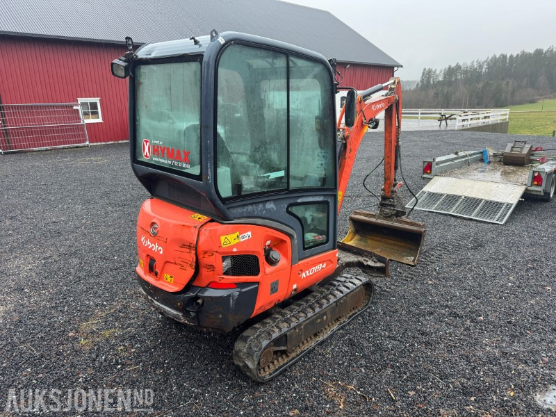 2013 Kubota KX019-4 minigraver m/ Ifor Williams GX maskinhenger - Mini excavator: picture 5 2013 Kubota KX019-4 minigraver m/ Ifor Williams GX maskinhenger - Mini excavator: picture 5