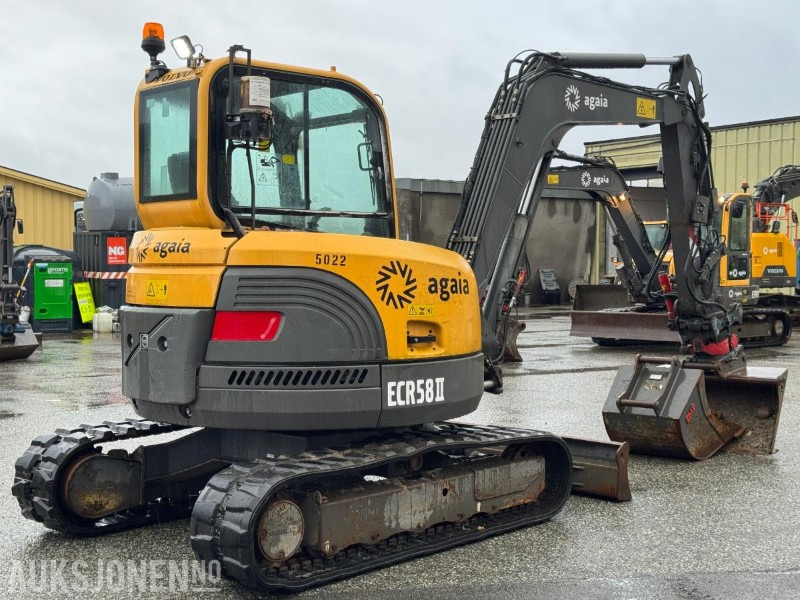 2013 Volvo ECR58 mnigraver med 3 skuffer & Indexator tiltrotator 6294T - Mini excavator: picture 5 2013 Volvo ECR58 mnigraver med 3 skuffer & Indexator tiltrotator 6294T - Mini excavator: picture 5