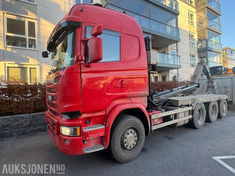 2015 Scania R580 8x4 tridem Krokbil / krokløft m/ JOAB 24t krok med knekk - Hook lift truck: picture 1 2015 Scania R580 8x4 tridem Krokbil / krokløft m/ JOAB 24t krok med knekk - Hook lift truck: picture 1
