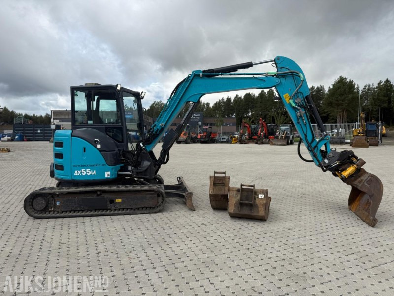 2016 Airman AX55U-6A BELTEGRAVER ENGCON TILTROTATOR SENTRALSMØRING SERVICEHISTORIKK 3 SKUFFER. - Excavator: picture 3 2016 Airman AX55U-6A BELTEGRAVER ENGCON TILTROTATOR SENTRALSMØRING SERVICEHISTORIKK 3 SKUFFER. - Excavator: picture 3
