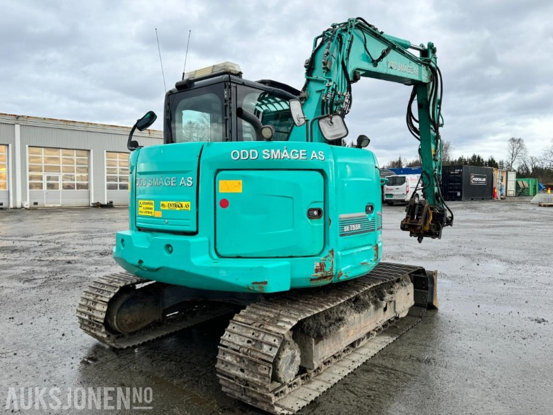 2016 Kobelco SK75SR-3E - 8 tonns gravemaskin - Tiltrotator - Pusskuffe - Bunkringspumpe - sentralsmøring - Sertifisert - Excavator: picture 4 2016 Kobelco SK75SR-3E - 8 tonns gravemaskin - Tiltrotator - Pusskuffe - Bunkringspumpe - sentralsmøring - Sertifisert - Excavator: picture 4