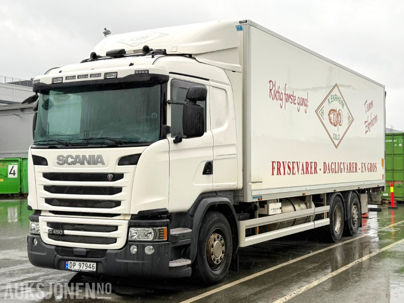 2016 Scania G450 med 2-soners kjøl- og frys, 1 eier, 2 kjølesoner, Gullavtale, Zepro, Onspot kjettinger, ryggekamera - Box truck: picture 1 2016 Scania G450 med 2-soners kjøl- og frys, 1 eier, 2 kjølesoner, Gullavtale, Zepro, Onspot kjettinger, ryggekamera - Box truck: picture 1