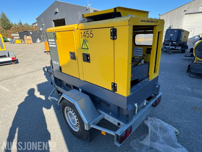 2017 Atlas Copco QAS 20 strømaggregat 20KVA / rep objekt - Construction equipment: picture 3 2017 Atlas Copco QAS 20 strømaggregat 20KVA / rep objekt - Construction equipment: picture 3