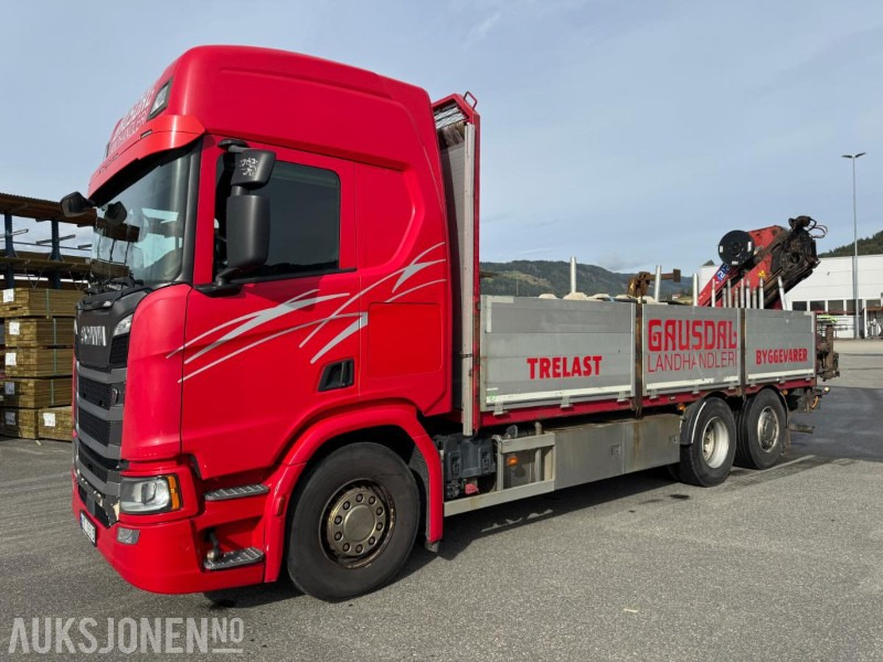 2017 Scania R500 planbil med HMF kran - Crane truck: picture 1 2017 Scania R500 planbil med HMF kran - Crane truck: picture 1