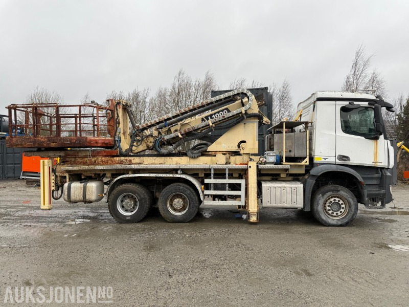2018 Mercedes-Benz Arocs 2636 m Normet L1000 hydraulisk plattform, lav km, 1000kg kapasitet, 13 m rekkevidde - Crane truck: picture 4 2018 Mercedes-Benz Arocs 2636 m Normet L1000 hydraulisk plattform, lav km, 1000kg kapasitet, 13 m rekkevidde - Crane truck: picture 4
