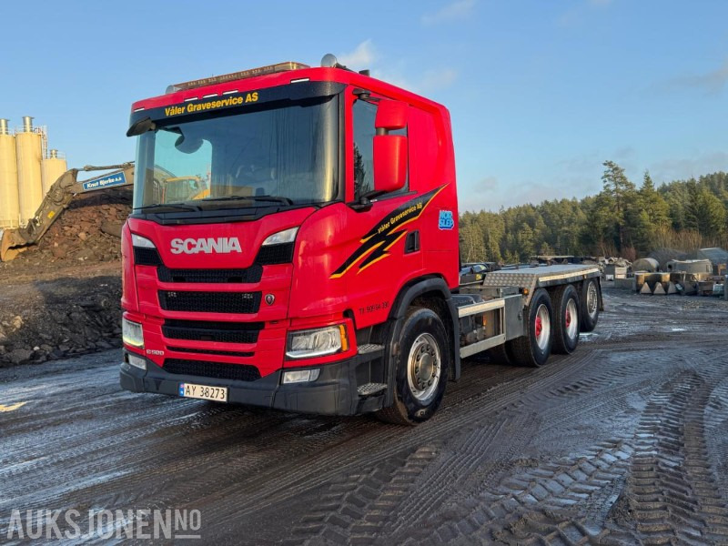 2018 SCANIA G500 TRIDEM KROKBIL JOAB, HARDOX DUMPERKASSE, SERVICEHISTORIKK, 306976 KM - Hook lift truck: picture 2 2018 SCANIA G500 TRIDEM KROKBIL JOAB, HARDOX DUMPERKASSE, SERVICEHISTORIKK, 306976 KM - Hook lift truck: picture 2
