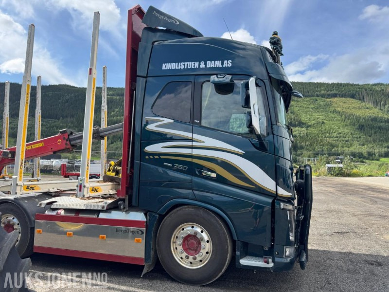 2018 Volvo FH16 8X4 komplett tømmerbil med kran og henger. - Timber truck, Crane truck: picture 5 2018 Volvo FH16 8X4 komplett tømmerbil med kran og henger. - Timber truck, Crane truck: picture 5