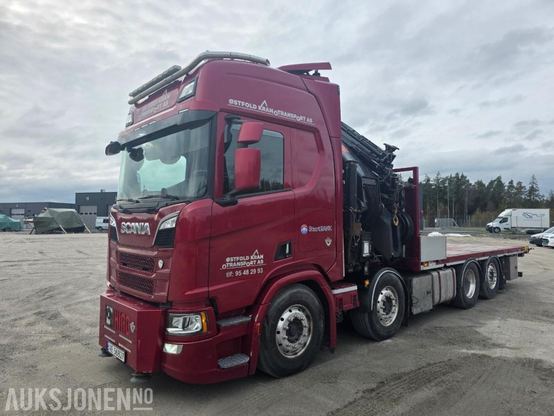 2019 Scania R580 8X2 Euro 6 kranbil Topp utstyrt servicehistorikk HIAB-kran 858, 80 Tm Nylig EU - Crane truck: picture 2 2019 Scania R580 8X2 Euro 6 kranbil Topp utstyrt servicehistorikk HIAB-kran 858, 80 Tm Nylig EU - Crane truck: picture 2
