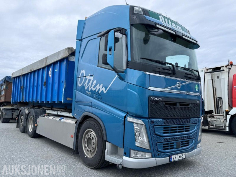 2019 Volvo FH 540 - 6x2 - Krokbil - Fjernstyrt Palfinger krokløftpåbygg med knekk på tårn - Nylig EU godkjent - Hook lift truck: picture 3 2019 Volvo FH 540 - 6x2 - Krokbil - Fjernstyrt Palfinger krokløftpåbygg med knekk på tårn - Nylig EU godkjent - Hook lift truck: picture 3