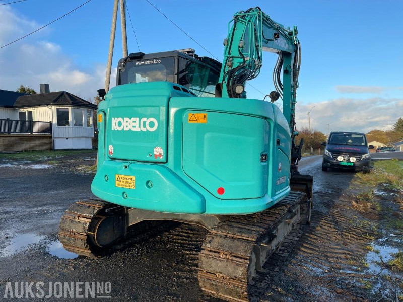Mini excavator 2021 Kobelco SK75SR-7 Gravemaskin med skjær, tiltrotator med gripekassett, nylig sertifisert, kun 2400 timer: picture 6