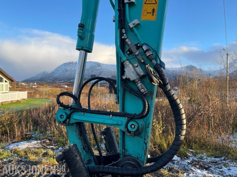Mini excavator 2021 Kobelco SK75SR-7 Gravemaskin med skjær, tiltrotator med gripekassett, nylig sertifisert, kun 2400 timer: picture 12