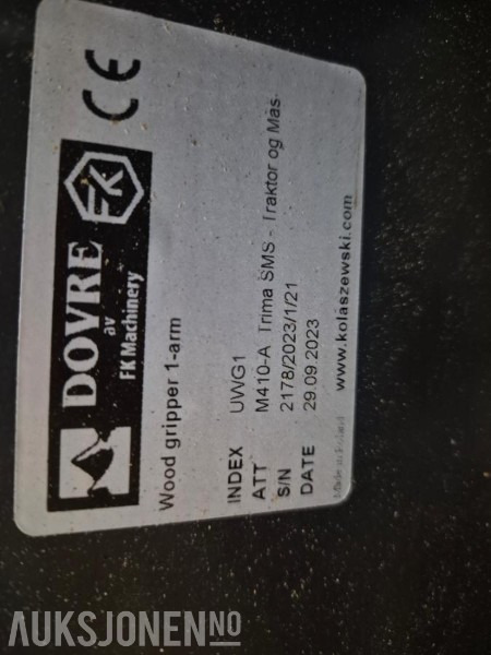 2023 Dovre Tømmerklype - MVA FRI - Agricultural machinery: picture 2 2023 Dovre Tømmerklype - MVA FRI - Agricultural machinery: picture 2