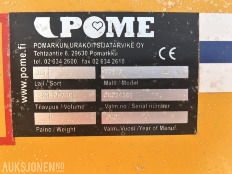 2023 Pome Jeti skjær 220 cm + vinger med fjærende slitestål - Agricultural machinery: picture 3 2023 Pome Jeti skjær 220 cm + vinger med fjærende slitestål - Agricultural machinery: picture 3