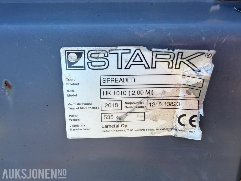 Stark strøkasse HK 1010 (2,09M) - Attachment for Construction machinery: picture 5 Stark strøkasse HK 1010 (2,09M) - Attachment for Construction machinery: picture 5
