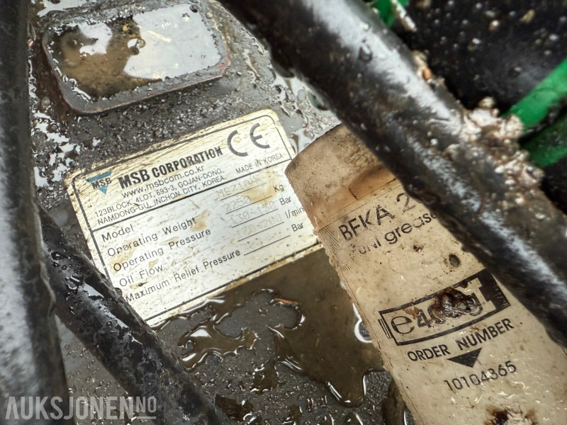 Hammer, MSB MS710H, S70 HK, Beka-Max sentralsmøring - Hydraulic hammer: picture 5 Hammer, MSB MS710H, S70 HK, Beka-Max sentralsmøring - Hydraulic hammer: picture 5