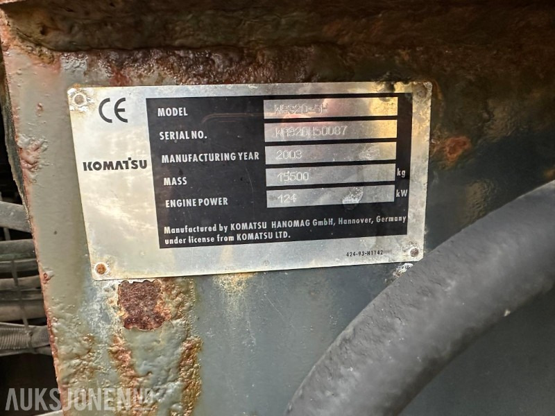 Wheel loader Komatsu WA320-5h Hullaster - Rep-objekt: picture 20