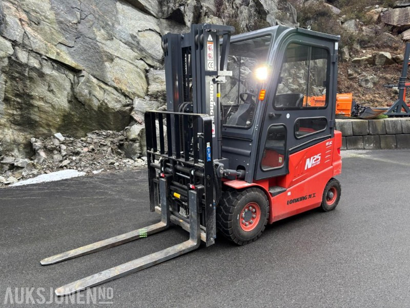 2022 Lonking LG25B 2.5T ELEKTRISK MOTVEKTSTRUCK - 4,5m FULL FRILØFTMAST - SIDESKIFT - 369Timer. - Material handling equipment: picture 1 2022 Lonking LG25B 2.5T ELEKTRISK MOTVEKTSTRUCK - 4,5m FULL FRILØFTMAST - SIDESKIFT - 369Timer. - Material handling equipment: picture 1