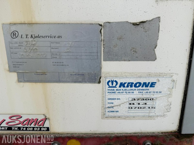 Trailer 2007 SCHWERINER Krone Thermo King SL-400e kjøletralle rep objekt: picture 12