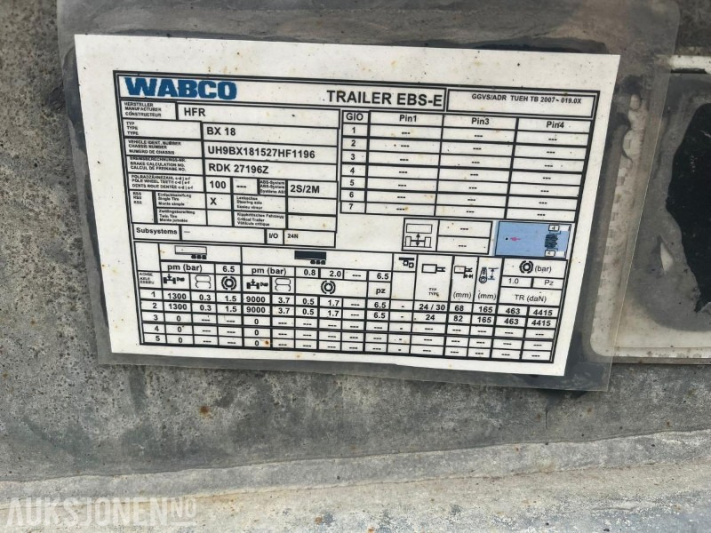 2015 HFR Dolly – Velholdt – 2 aksler – EU utløpt – Gode dekk - Truck: picture 4 2015 HFR Dolly – Velholdt – 2 aksler – EU utløpt – Gode dekk - Truck: picture 4