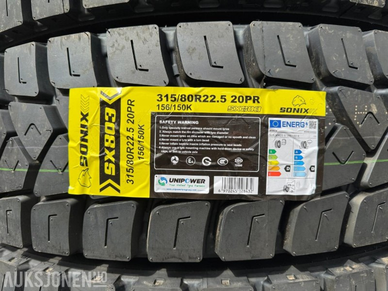 2025 Sonix lastebildekk / Anleggsdekk / 315/80R22.5 - Truck: picture 4 2025 Sonix lastebildekk / Anleggsdekk / 315/80R22.5 - Truck: picture 4