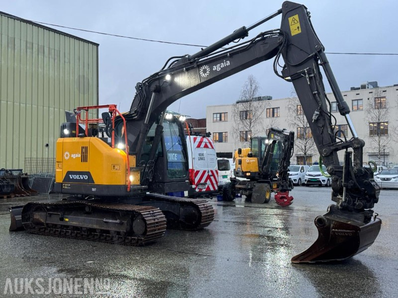 Volvo ECR145EL gravemaskin med Topcon 3D GPS, 4 skuffer og Steelwrist X18 tiltrotator 7602T - Crawler excavator: picture 5 Volvo ECR145EL gravemaskin med Topcon 3D GPS, 4 skuffer og Steelwrist X18 tiltrotator 7602T - Crawler excavator: picture 5