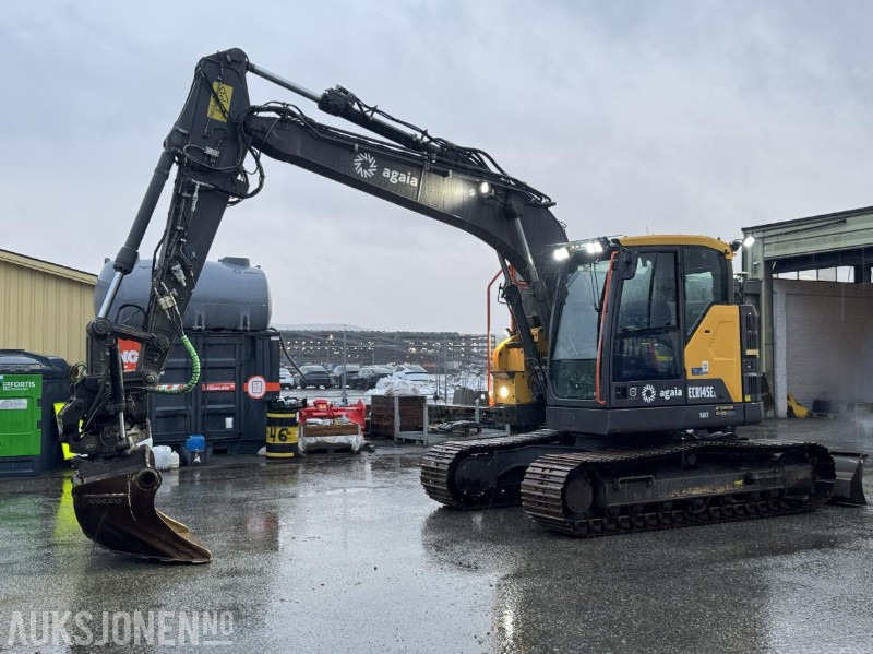 Volvo ECR145EL gravemaskin med Topcon 3D GPS, 4 skuffer og Steelwrist X18 tiltrotator 7602T - Crawler excavator: picture 1 Volvo ECR145EL gravemaskin med Topcon 3D GPS, 4 skuffer og Steelwrist X18 tiltrotator 7602T - Crawler excavator: picture 1