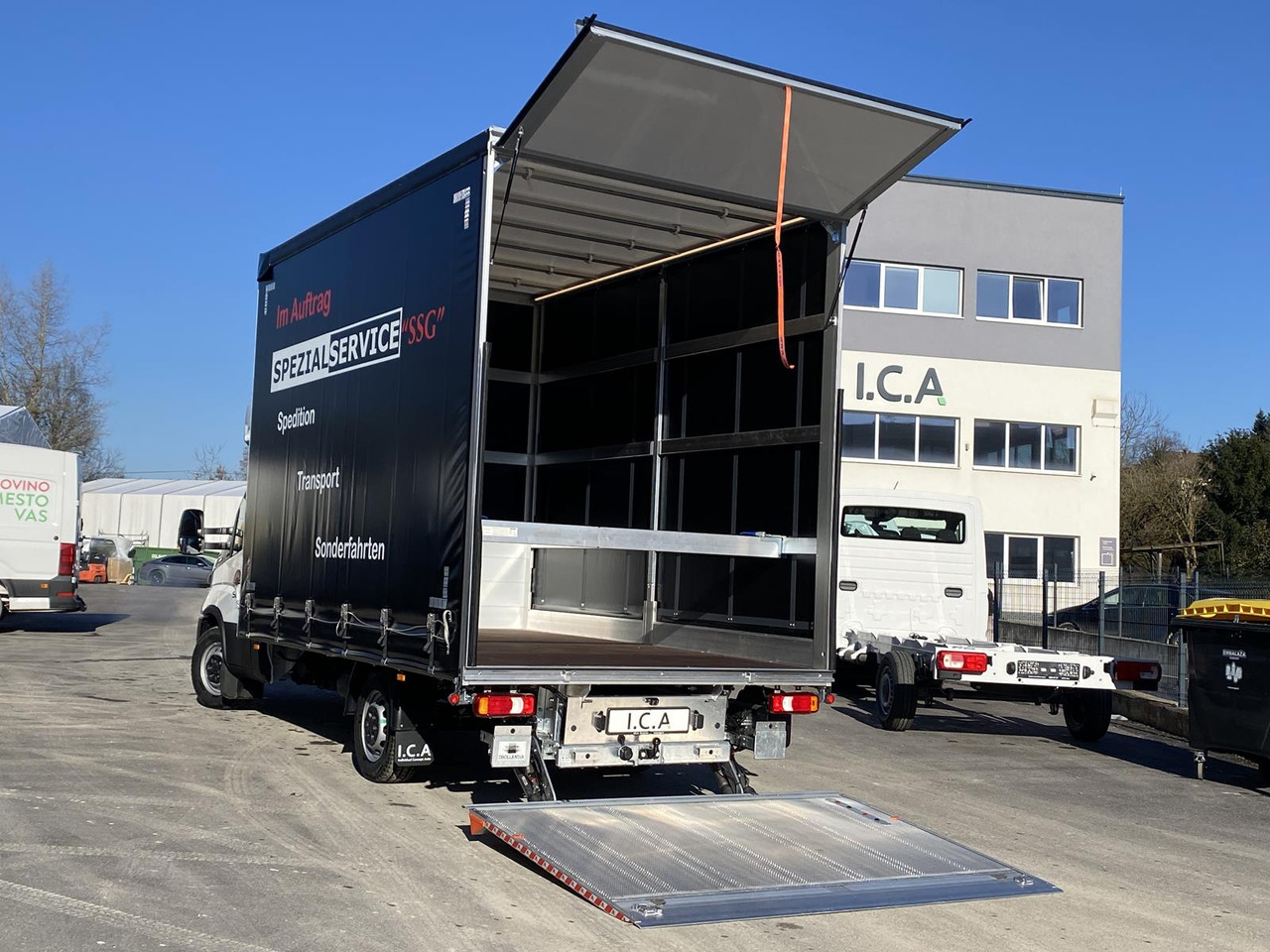 New Curtain side van IVECO DAILY 35S18HP  D30C | PRITSCHE PLANE + SCHLAFKABINE + LADERAMPE: picture 15