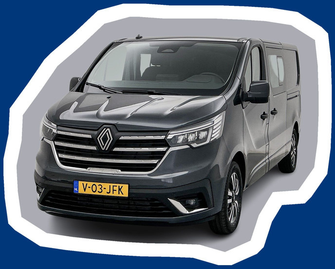 Renault Trafic 2.0 Blue dCi EDC 170 T29 L2H1 Extra DC Dubbele schuifdeur Betimmering Trekhaak Navigatie Parkeersensoren Camera Carplay Dubbele - Small van, Combi van: picture 1 Renault Trafic 2.0 Blue dCi EDC 170 T29 L2H1 Extra DC Dubbele schuifdeur Betimmering Trekhaak Navigatie Parkeersensoren Camera Carplay Dubbele - Small van, Combi van: picture 1